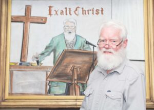 Retirement celebration for Pastor Paul Sheets included hymn sing, chalk drawing and lots more